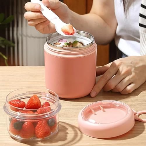 Recipientes para mantener la comida caliente con boca ancha apto para microondas 5