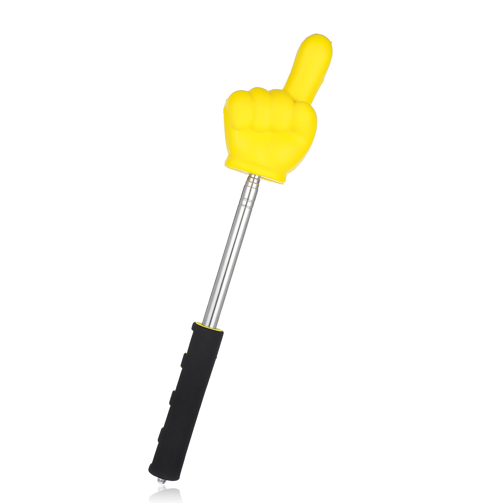 Photo 1 of ***HANDLE DAMAGED*** Big Pointer Finger Stick,Extendable Pointer Finger with Soft Grip Handle for Teaching and Presentations, Teacher Supplies Interactive Learning (32 in Yellow)