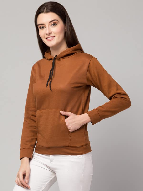 Image of Women's Fleece Plain Hoodie