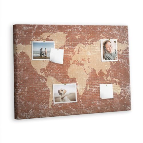 Planche liège horizontale 100x70 cm avec cadre en bois pour l'affichage de vos projets