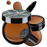 Ursoulney Mushroom Head Air Cushion CC Cream - Tattoo Cover up BB Cream Foundation Makeup Moisturizing Concealer Long-Lasting, Cushion Foundation Full Coverage Self Adjusting (Dark Brown)
