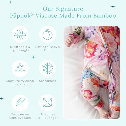 Image of Posh Peanut Convertible Baby Sleepers - Footless Baby Pajamas with 2 Way Zipper for Easy Diaper Changes