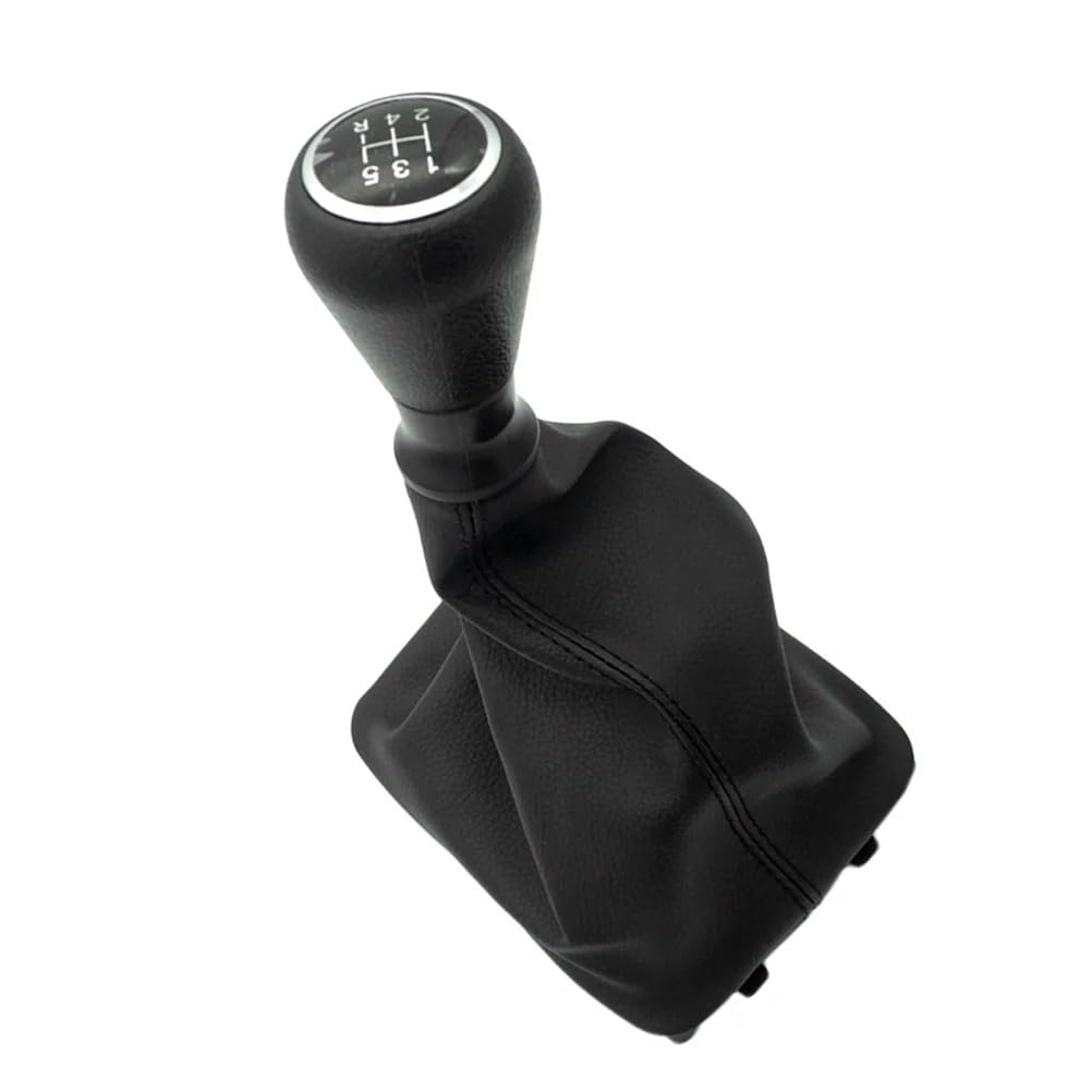 MKGKACVCPT Car Gear Lever Head for Peugeot 206 207 307 CC 5 Speed Gear Shift Knob Shifter Lever Stick Gaiter Boot PU Cover Car Accessories