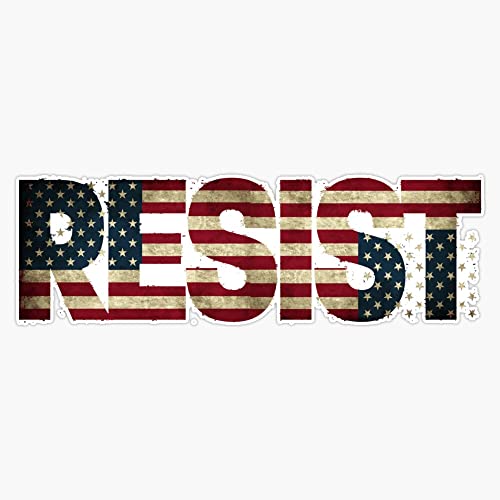 MAGNET RESIST' USA Protest Flag Magnet Vinyl Magnetic Sticker 20 mil - Size 5