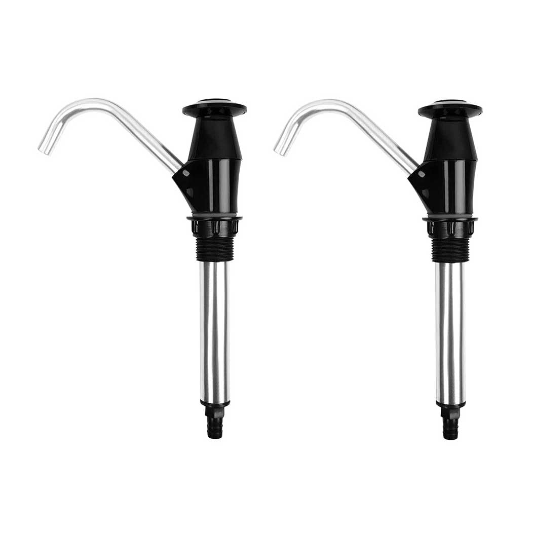 Bomba de agua manual negra para fregadero de caravana y remolque