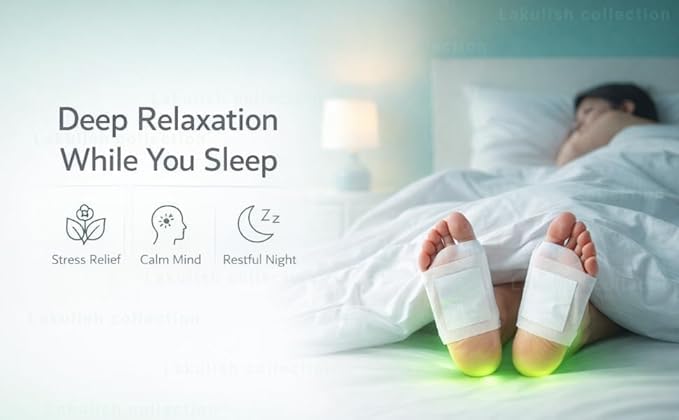 Image of Foot Patches - Stress Relief Detox Patch with Ginger, Lymphatic Drainage And Toxin Cleansing Pads - Deep Sleep Support Foot Pads for Men And Women, Toxin Removal with Vinegar and Acupoint Micro-Massage Technology (2)