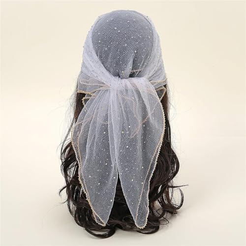Women's Glitter Decor Head Scarf, Rhinestone Head Scarf, 31.5 Inches Soft Sequin Head Scarf for Women4