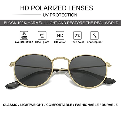 Image of Kids Polarized Sunglasses Classic Metal Frame for Baby Boys Girls Age 0-18