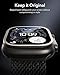 ESR Armorite Screen Protector for Apple Watch Ultra 3 2025 /Ultra 2 /Ultra (49 mm), Military Grade Protection, Tempered Glass Film with Aluminum Alloy Frame, Anti-Scratch, 2 Pack, Titanium