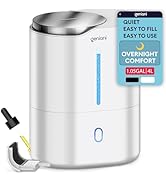 GENIANI Ultrasonic Cool Mist Humidifier for Bedroom, Large Rooms, Home, 4L - Easy Fill & Clean Hu...