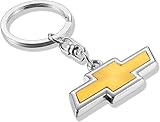 MIGUOER Car Logo Keyring 3D Chrome Metal Alloy Keychain Gifts Fit Car Accessories (Fit Chevy)