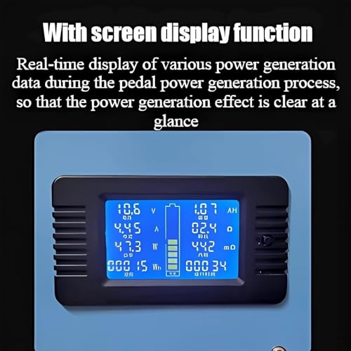 Generador portátil de pedal NANZU, generador de pedal de alta potencia 350W, generador sin escobillas de imán permanente CA, fuente de energía de emergencia para uso doméstico y móvil al aire libre miniatura 3
