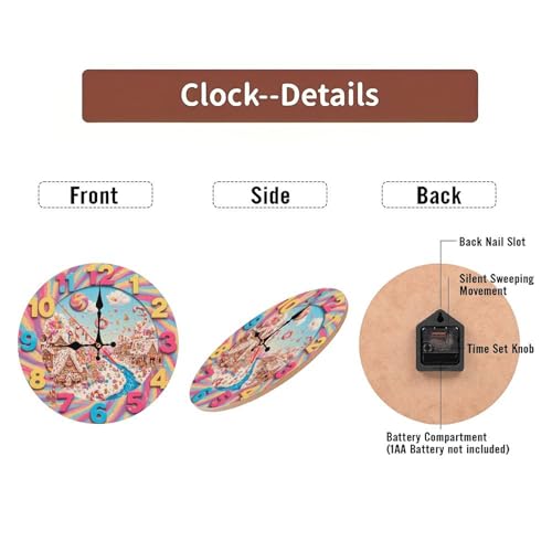 Reloj de Pared de Madera 10 Pulgadas Lancholy miniatura 6