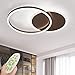 Produktbild LED Deckenleuchte Moderne Dimmbare Wohnzimmerlampe Ring Designer Deckenlampe Mit Fernbedienung Mode Deckenlampe Minimalistisches Metall Acryl Beleuchtung Schlafzimmer Küche Esszimmer Lichter