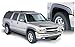 Bushwacker OE Style Factory Front & Rear Fender Flares | 4-Piece Set, Black, Smooth Finish | 40908-02 | Fits 2000-2006 Chevrolet Suburban; 2003-2006 GMC Yukon XL 1500/2500