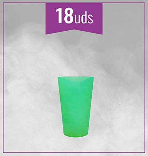 Monteluz - Set di 18 Bicchieri di plastica