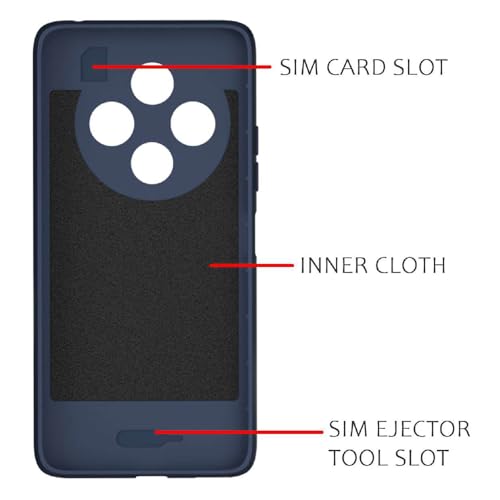 Image of Shockproof Case for Mi Redmi A4 5G /14C 5G /14R 5G /Poco C75 5G /M7 5G | Full Camera Protection | TPU Flexible Back Cover for Mi Redmi A4 5G / 14C 5G / 14R 5G / Poco C75 5G / M7 5G (Steel Blue)