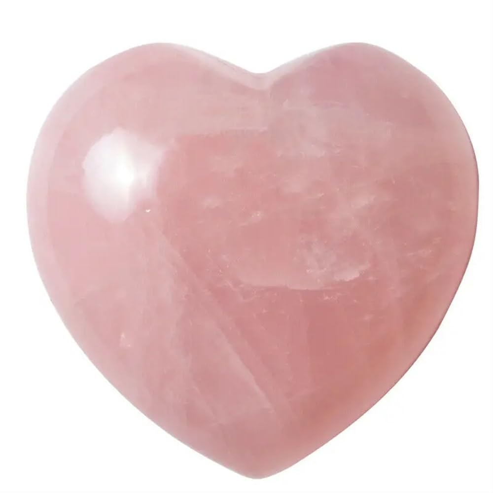 FOPURE Crystal Rose Heart Shape Quartz