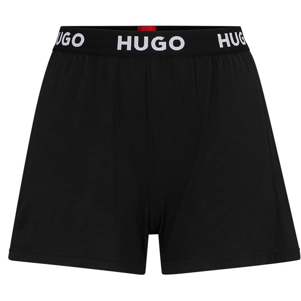 HUGO Women's Unite Pyjama Shorts, Black1, XXL