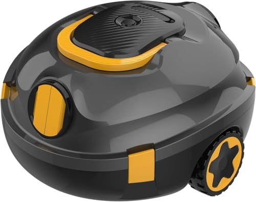 Y20 Robotic Pool Cleaner, Cordless Pool Vacuum for Above Ground & Inground Flat Pools with Dual Motors, 120 Min Runtime, Auto-Parking, Powerful Pool Vacuum Robot for Up to 1100 Sq.Ft