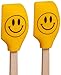 Tovolo Set Spatulart Smiley Face Mini Spatulas, Heat Resistant, Dishwasher Safe-Set of 2, Yellow