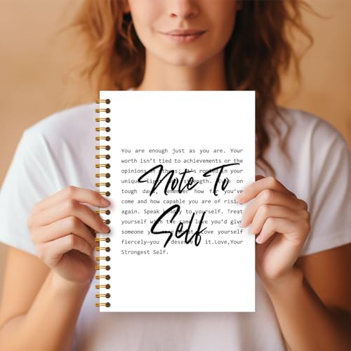 Carnet de notes à spirales avec citation positive, cadeau idéal mixte - 6