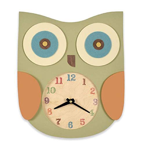Tree by Kerri Lee Owl Clock, Green