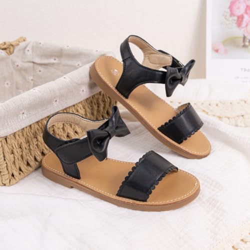 Image of Boys Girls Sandals Open Toe Breathable Princess Non-Slip Flats Summer Beach Lightweight Rubber Sole Sandals (Toddler /Little Kid)