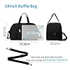 YoKelly Small Duffle Bag 14 inch Carry On Mini Duffel Bag Lightweight for Travel Gym Sport-Black #4