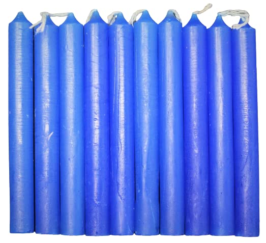 Lot of 10 Chime Spell Candles: Royal Blue , Mini 4