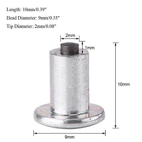 Image of Wheel Car Tires Studs,Replacement Studs for My Tires Snow Tire 9 Mm,Tire Studs for Ice and Snow,Ice Studs for Tyres,100pcs 9mm /0.35 inch Wheel Tyre Stud Screws Snow Tire Spikes for Car Auto SUV ATV