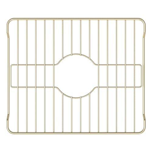 Better Houseware Sink Protector Prevents Scratches Sink Rack for Bottom of Sink Almond Sink Mat Sink Protectors for Kitchen Sink Metal 12 x 10.25 x 1