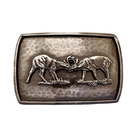 Montana Silversmiths River Rock Cascade Frame Made in the USA Belt Buckle, Metal, One size Cover