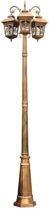 3 Light Outdoor Street Light, IP56, Waterproof, for Garden, Lawn, Hallway, Floor, Villa Decoration, Height 260 cm, Height 260 cm