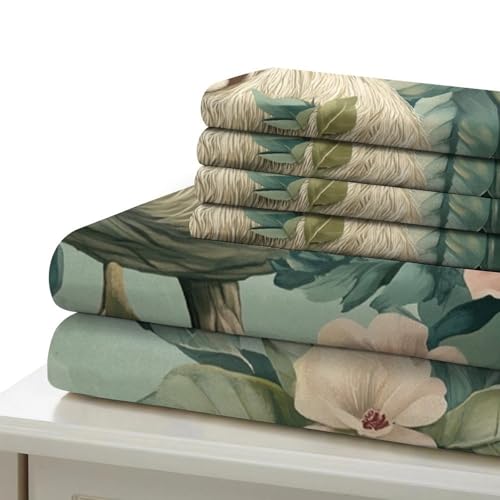 Parure de Lit Loup housse de couette confort supérieur microfibre douce 3D - 7