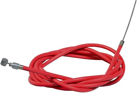 كابل الفرامل AlveyTech للدراجات البخارية الكهربائية GOTRAX GXL V2 وApex Pro - الطول الإجمالي 74-1/2 بوصة 6، طول الأكمام الحمراء 68-7/8 بوصة