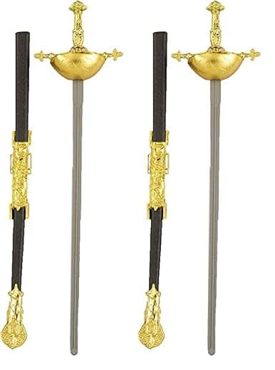Rubies Adult Forum Musketeer Sword Costume Accessory, 26" Long (Pack of 2)