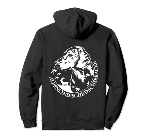 Alpine Badger Portrait Dog Pullover Hoodie
