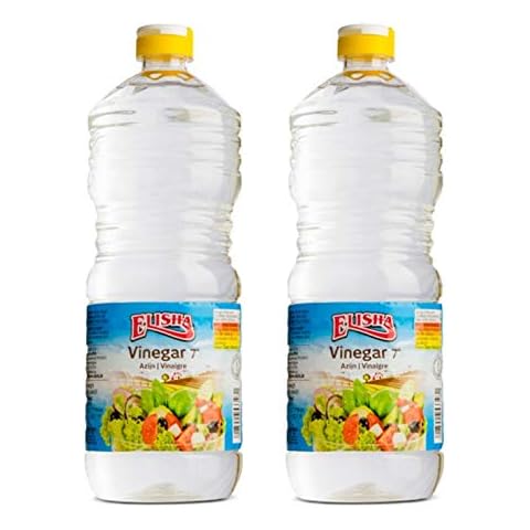 Elisha Natural Distilled White Vinegar 7% - from Belgium (2 Bottles x 500ml Each) Cover
