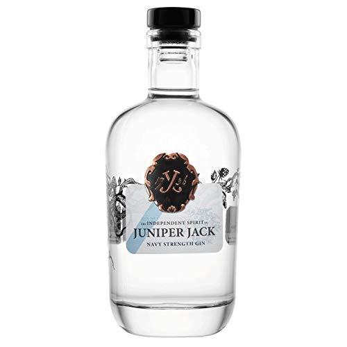 JUNIPER JACK „Navy Strength“ Gin | 0,5 l Flasche | 57,2% vol. Alk. | Unser Meisterwerk: kräftiges Wacholderaroma gepaart mit frischen Zitrusfrüchten, Minze und Brombeerblättern | ungefiltert Cover