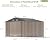 Patiowell 10x8 FT Storage Shed, Outdoor Metal Sheds with Lockable Door and Sloping Roof, Waterproof Outside Large Garden Tool Shed with Breathable Vents for Patio Lawn Backyard, Brown