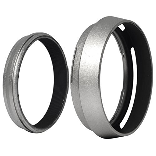 Pasuihcay Filter Adapter Ring + Aluminum Metal Lens Hood for FinePix X100 Replace LH-X100 LF91