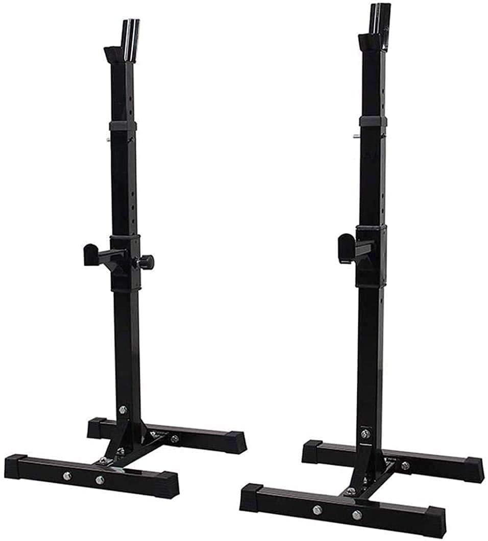 OTQEFTN Home Dumbbell Bench Barbells Squat Rack Stand for Weightlifting,Adjustable Barbell Rack Anti-Slip Sturdy Steel Fitness Squat Stands,Home/Gym Full Body Workout Equipment Press Rack