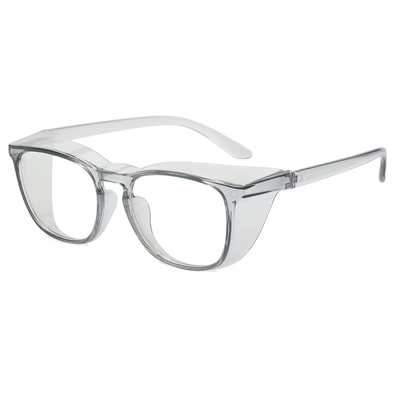 QINZHENZ Gafas de Lectura ovaladas con Bloqueo de luz Azul for Mujer, antifatiga Visual, presbicia, Anti-UV, Planas, con Espejo(C4,1.50)