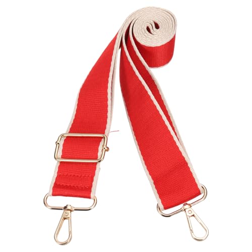 Image of PATIKIL 55in Purse Straps Replacement Crossbody, Bag Straps Crossbody Universal Adjustable Canvas for Purses Handbags Guitar, Red