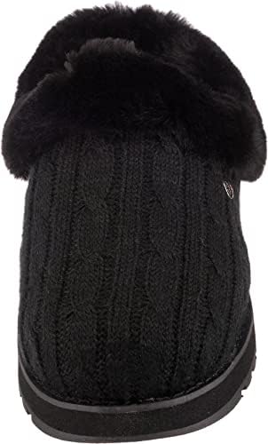Skechers Women's Ice Angel Slipper, Black/Black, 8 | Image 3