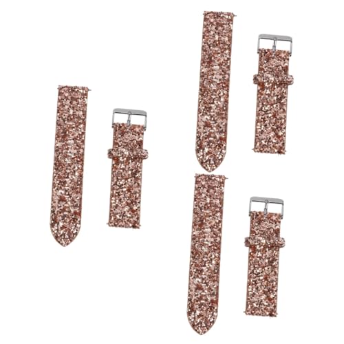 Montre bracelet femmes de luxe en cuir pailleté 22mm et grand cadran 46mm de qualité supérieure