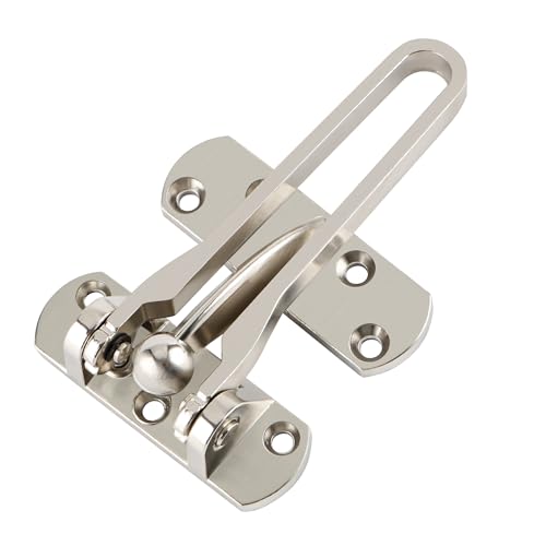 Sayayo Door Chain Lock for Front Door, Polished Swing Bar Door Guard Lock Security Latch for Home Hotel Apartment Houseroom Prevent Forceful Entry