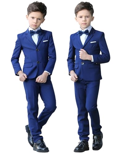 Costume deux pièces garçon ado : ensemble veste et pantalon pour uniforme et fête