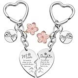 AeLion Birthday Gifts for Mum Mother Daughter Keyring Keychain Set for Women,Secret Santa Gifts Mothers Day Christmas Stocking Fillers Presents Daughter Gift from Mum, Mama Jewelry for Her - Image 1